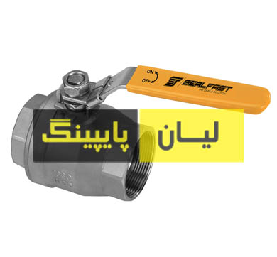 شیر گازی استنلس استیل 1000 وگ رزوه ای دو تیکه استنلس استیل 316 اروپایی